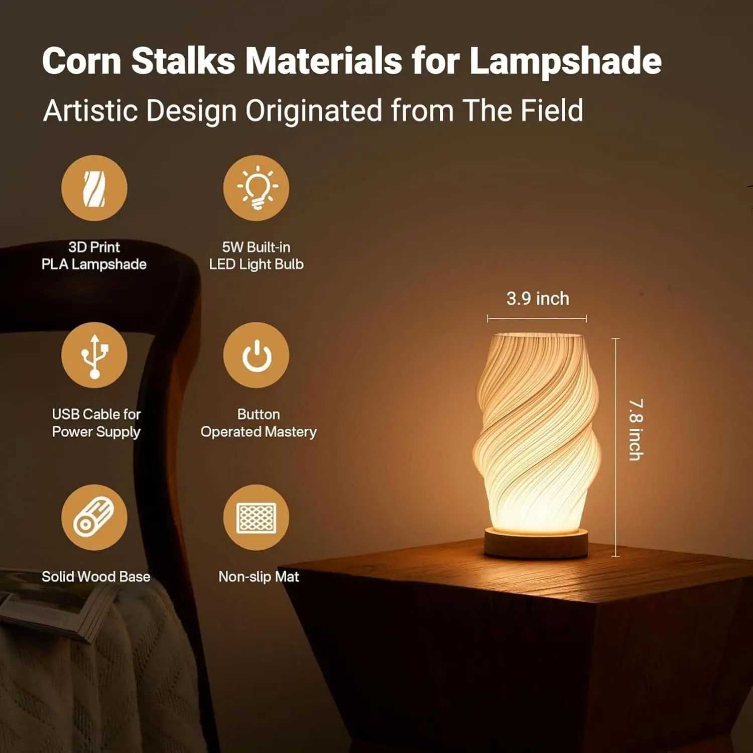 French Cream Style 3D Printed Lampshade Desk Lamp Bedroom Study Childrens room Internet Red Atmosphere Decoration Desk Lamp C251115
