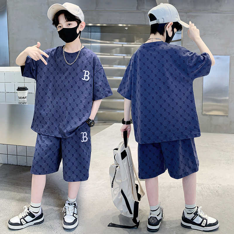 3146 people have rated positivelyBoys Summer Outfit Set 2025 New Stylish Summer Short Sleeve for Older Boys C250924