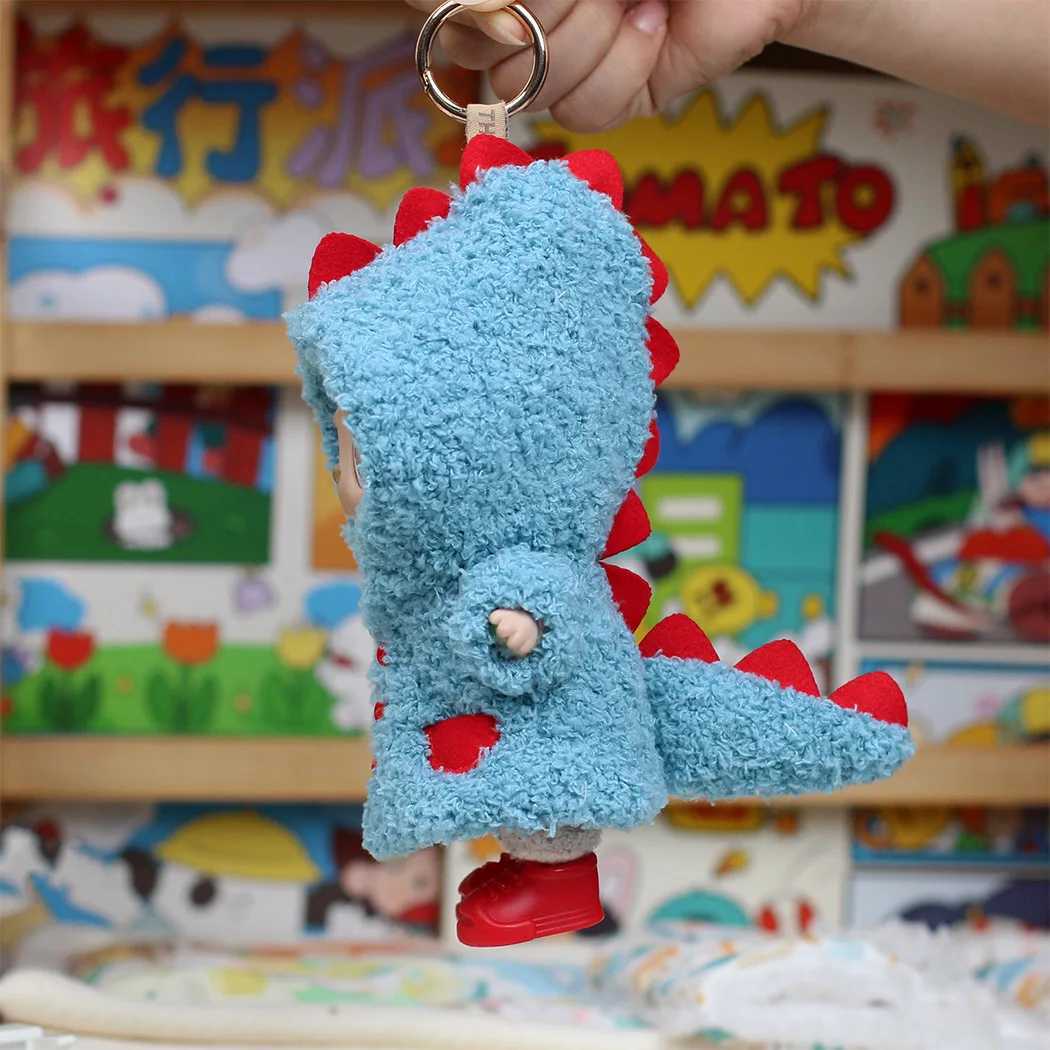 Cute Dinosaur Clothing for Labubu V1VV3 The Monsters Pin 1517CM Doll Clothes Kid Toy Gift Doll Clothes Outfit Accessories C250924
