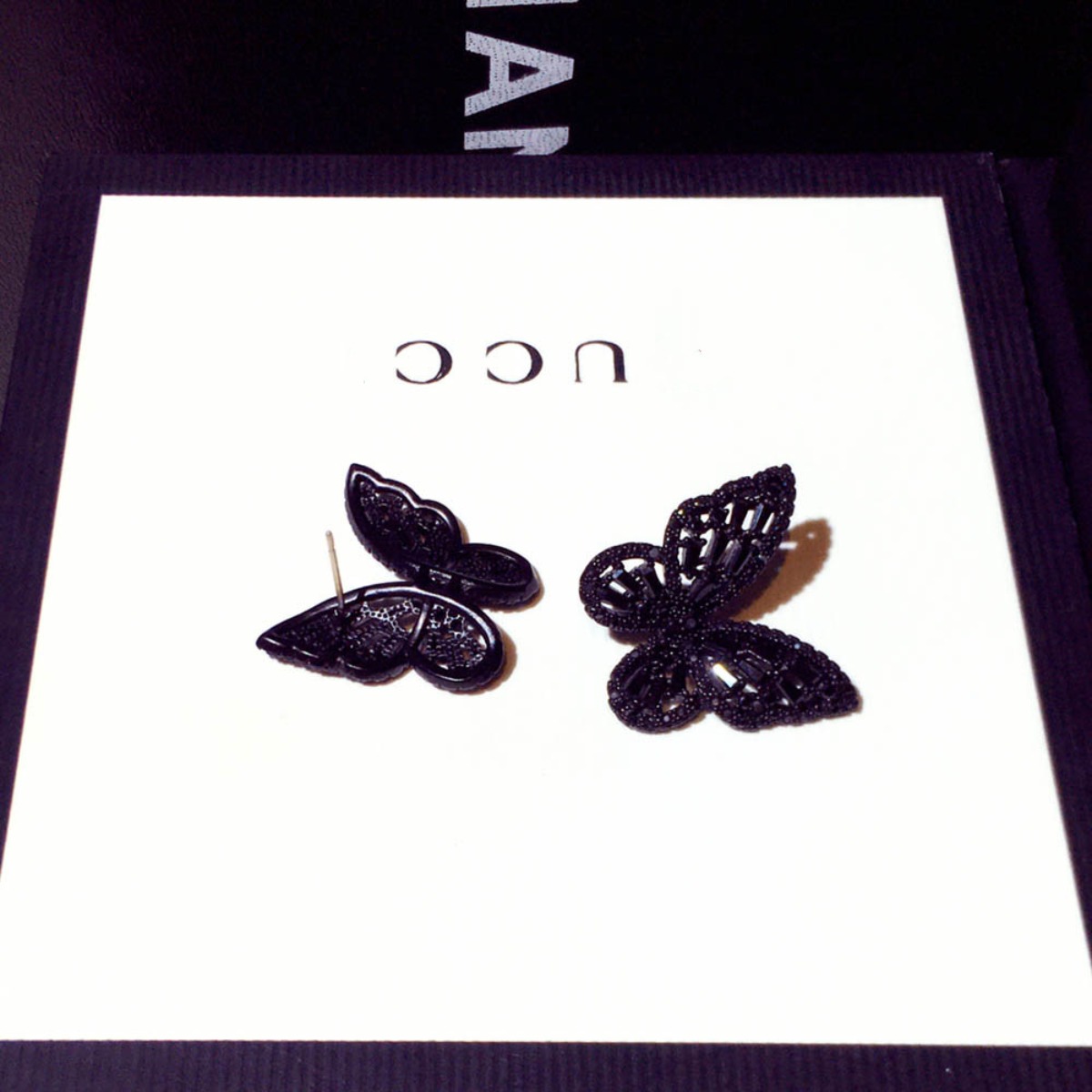Black Butterfly Zircon Inlaid Earrings All-match Commute Gifts for Women Designer Women Jewelry Wedding Valentine's Day Gift
