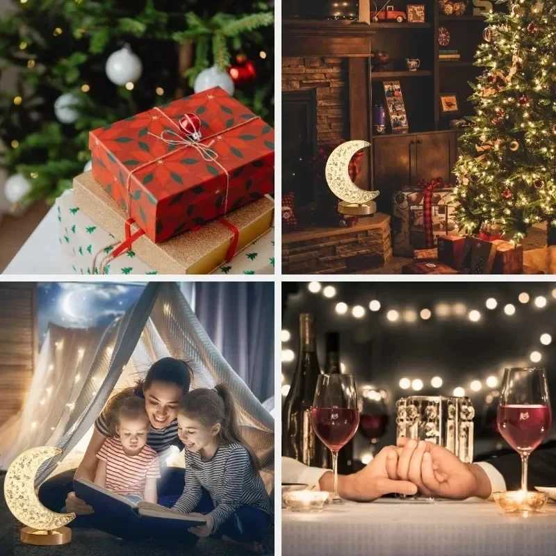 Modern Luxury Oval USB Rechargeable Crystal Table Lamp Living Room Bedroom Bedside Creative Decoration Atmosphere Night Light C251115