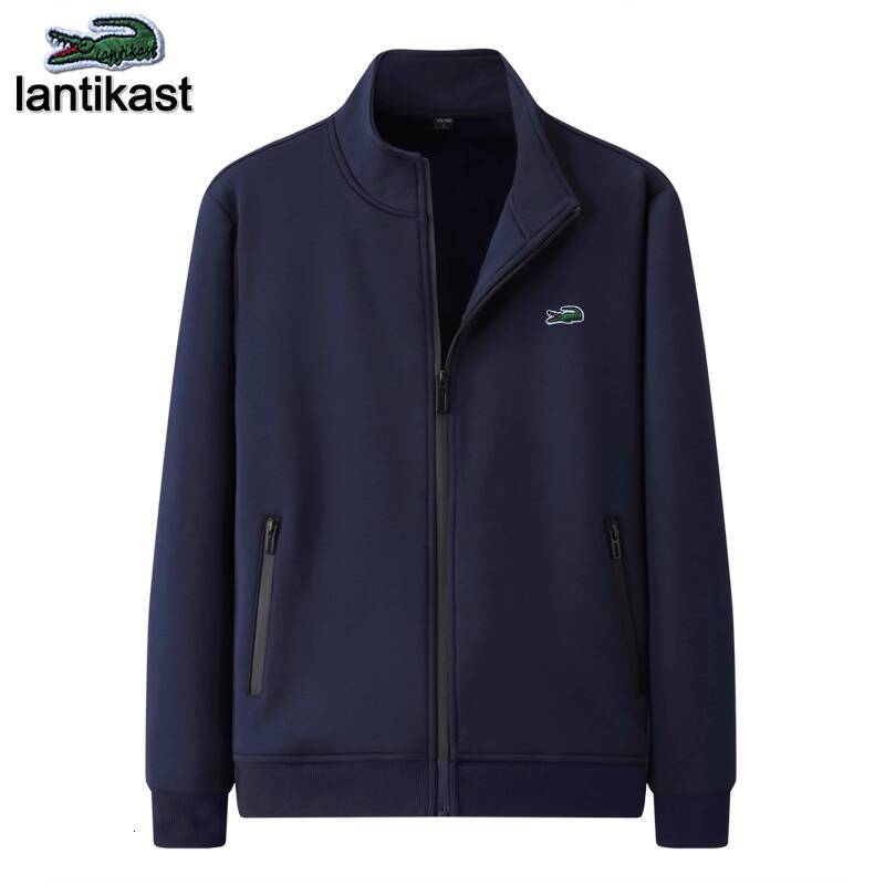 Hooded Jacket Sports Suit, Designer Style High-quality Crocodile Pattern Plus Size Men's Top Autumn And Winter Sportswear Long Sleeved Twopiece S