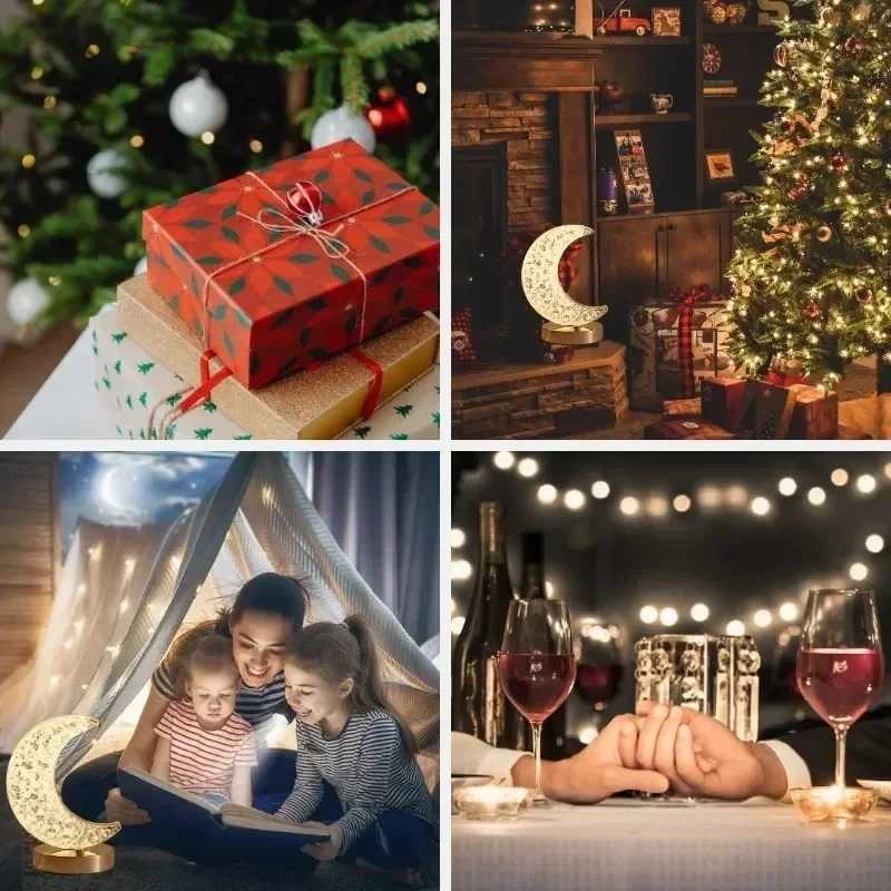 Modern Luxury Oval USB Rechargeable Crystal Table Lamp Living Room Bedroom Bedside Creative Decoration Atmosphere Night Light Y2509241