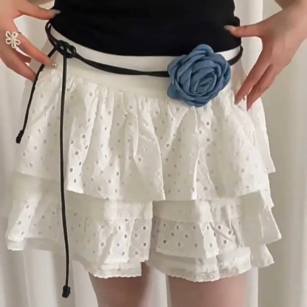 Fashion New French Style Chiffon Floral Waist Belt Retro Vintage Heart Waistband HighEnd Rope Decoration For Women D250924