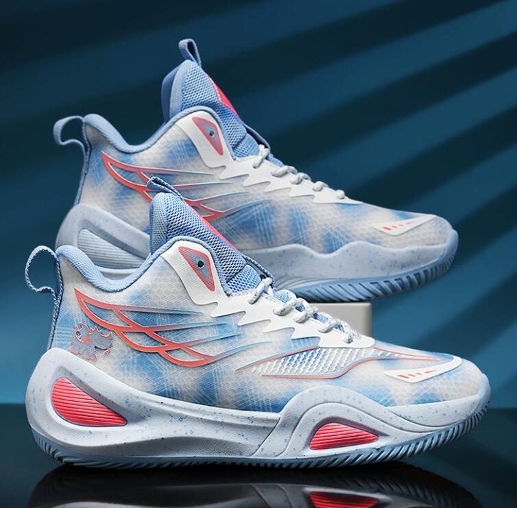 New practical basketball shoes for men, casual sports running shoes for teenagers, primary and secondary school students, cement floor anti slip men&#