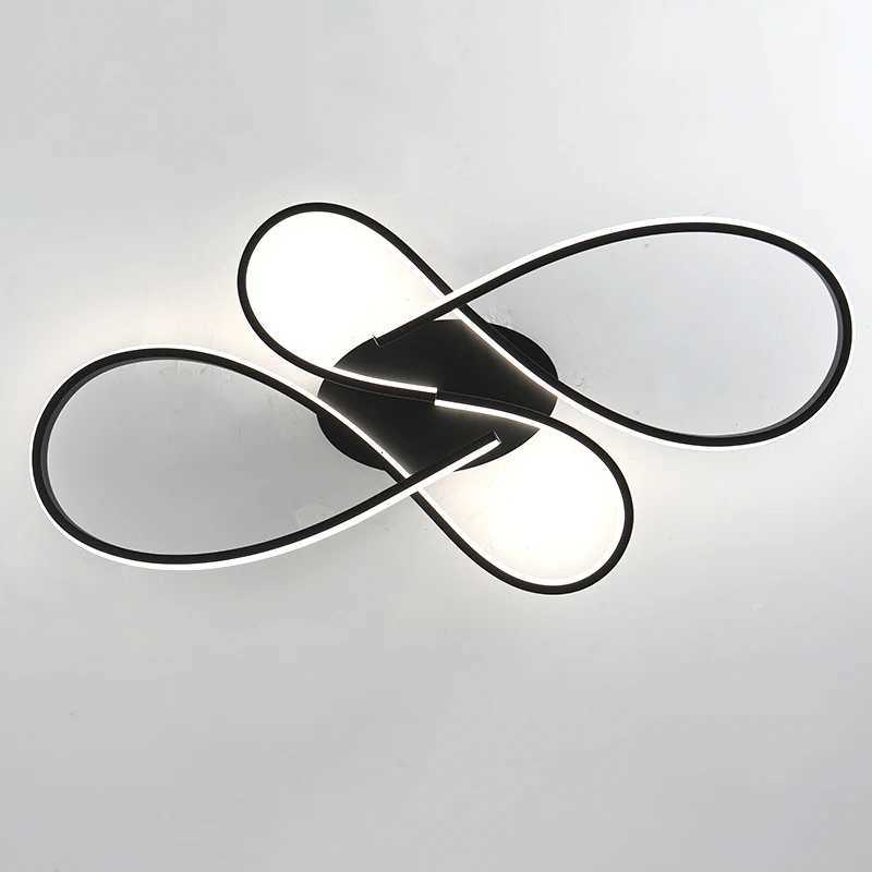 New Modern Led Ceiling Lights Black Ceiling Lamp for Living room Bedroom Studyroom led lights for room Ceiling Light Fixtures X250924