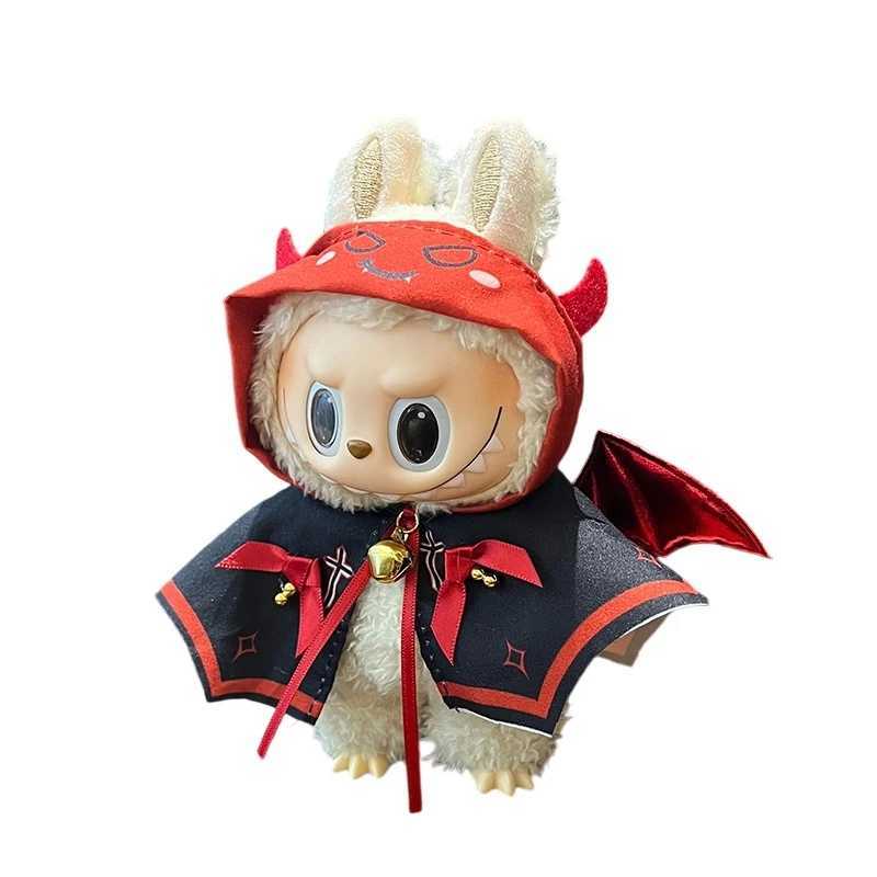 Labubu Doll Halloween Little Devil Cloak for 17cm V1 V2 V3 Labubu Plush Doll Replacement Clothing Accessories Toy Birthday Gift C250924