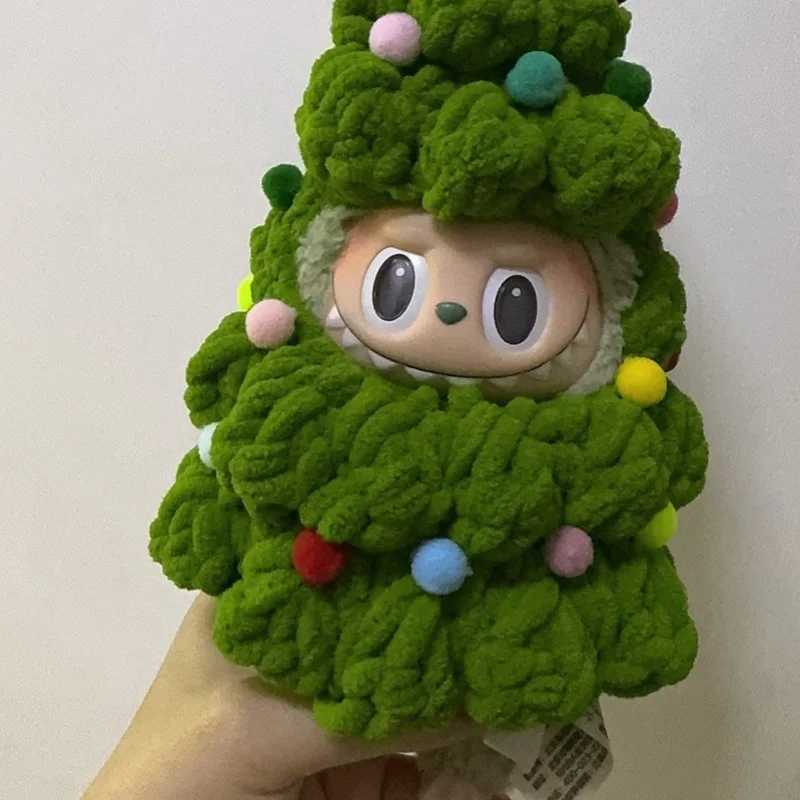 Handmade Soft Knitted Crochet Doll Clothes for Labubu V123 Cute Christmas Tree Shape Outfit Creatitive Christmas Gifts for Kids C250924