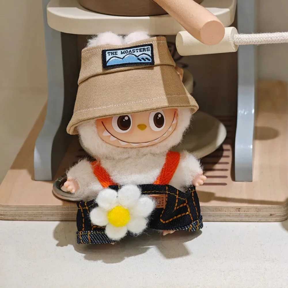 Labubu Clothing Overalls with Hat For 105cm Labubu V4 The Monsters Pin Doll Clothes Outfit Accessories Ropa Labubu C250924