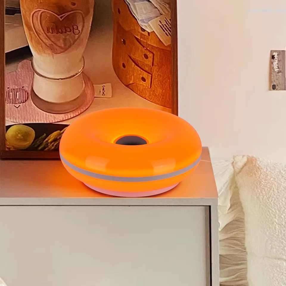 Touch Control RGB Donut Desk Lamp with Multifunctional Remote USB Powered for Bedroom Restaurant Use C251115