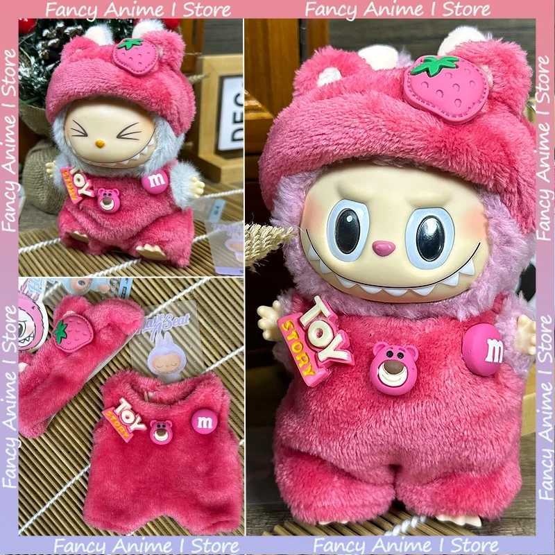 Cartoon Labubu Doll Clothes Cute Lotso Costume Outfit Plush Doll Clothing Sets Kawaii for V1 V2 V3 Labubu Doll Christmas Gifts C250924