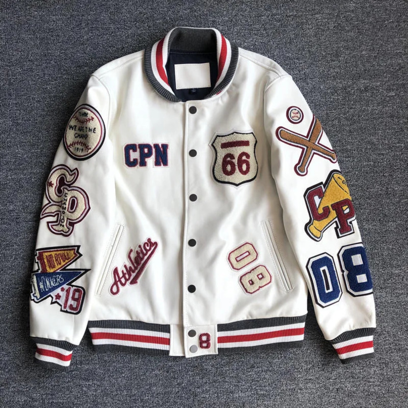 Mens retro motorcycle jacket mens fashionable bicycle leather diagonal zipper bomber winter Pu coat 240904