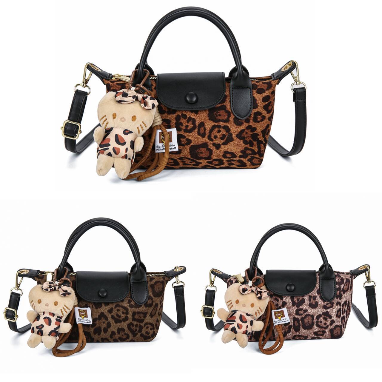 Designer Bag Luxury Bag Shoulder Handbag Wallet With High Shoulder Bag Aesthetic Value, Popular Item, Light Suede Leopard Print Handbag, Crossbody Bag
