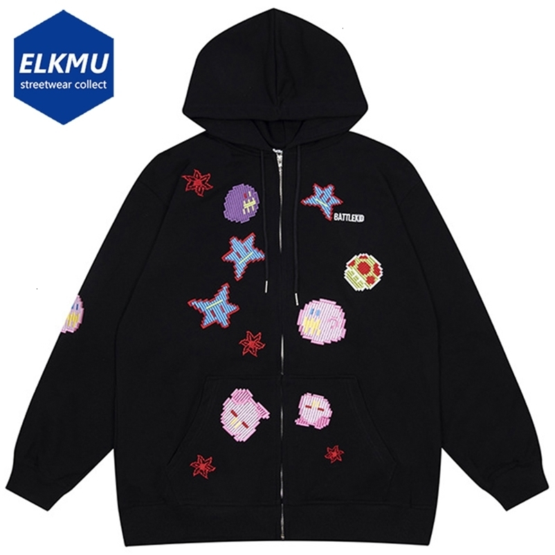 Men's Hoodies Sweatshirts Street clothing oversized Y2K sports shirt Harajuku hip-hop hoodie fashion embroidery men's casual loose zipper ho