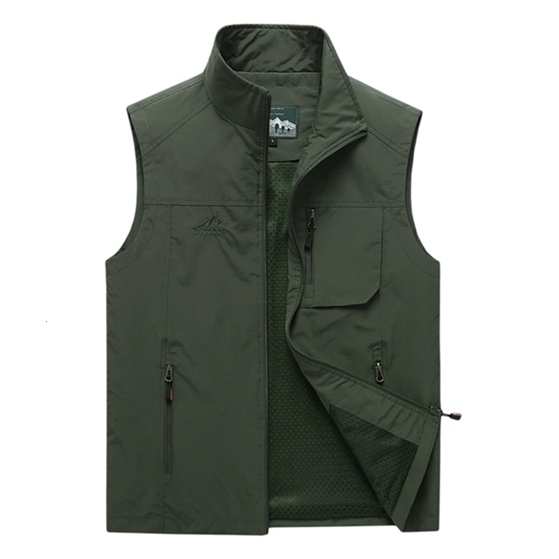 Men's Vests Men's Vests Autumn Mens Sleeveless Vest Spring Summer Casual Travels Vest Outdoors Thin Big Size Vest Waistcoat Men Clothes 2209