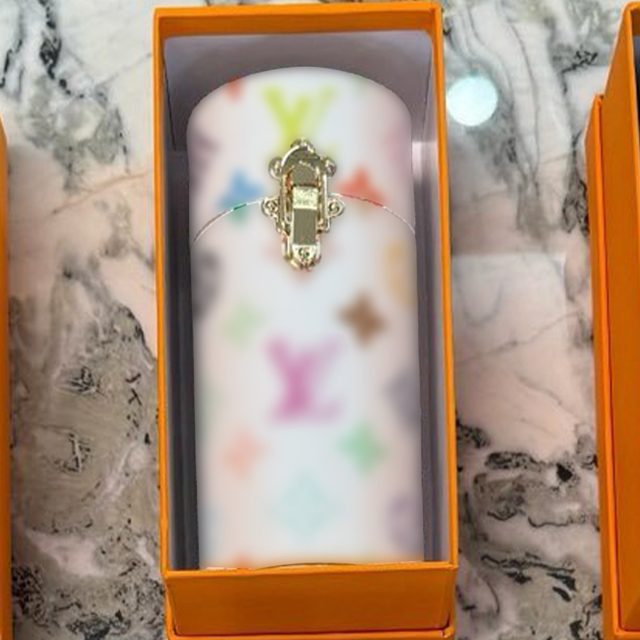 New Perfume Box Classic Designer Tight Stable Lipstick Box Leather Personal Travel Storage Packaging Boxes Unisex Hand Drawn Pattern Decoration Box