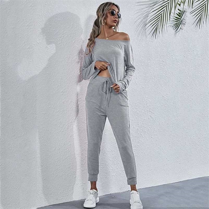 Autumn Loungewear Women Pajama Set Lounge Wear Set Homewear Ladies Sleepwear Sleep Wear Pjs Women 211007