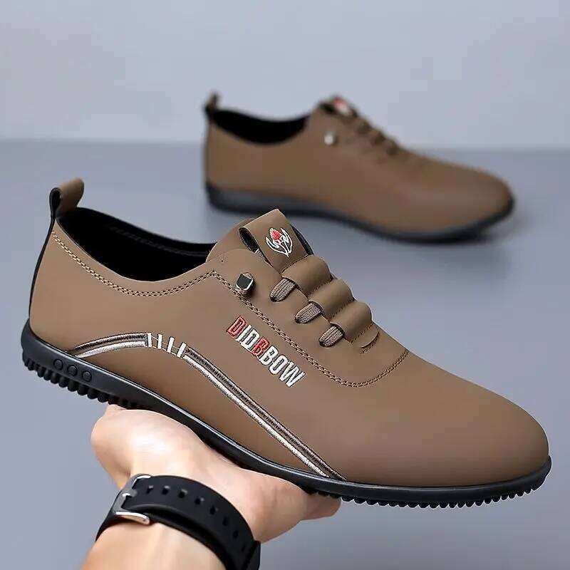 Leather for Fashion Soft Sole Loafers Comfortable Lightweight Walking Shoes Men Flats Moccasins Zapatillas Hombre