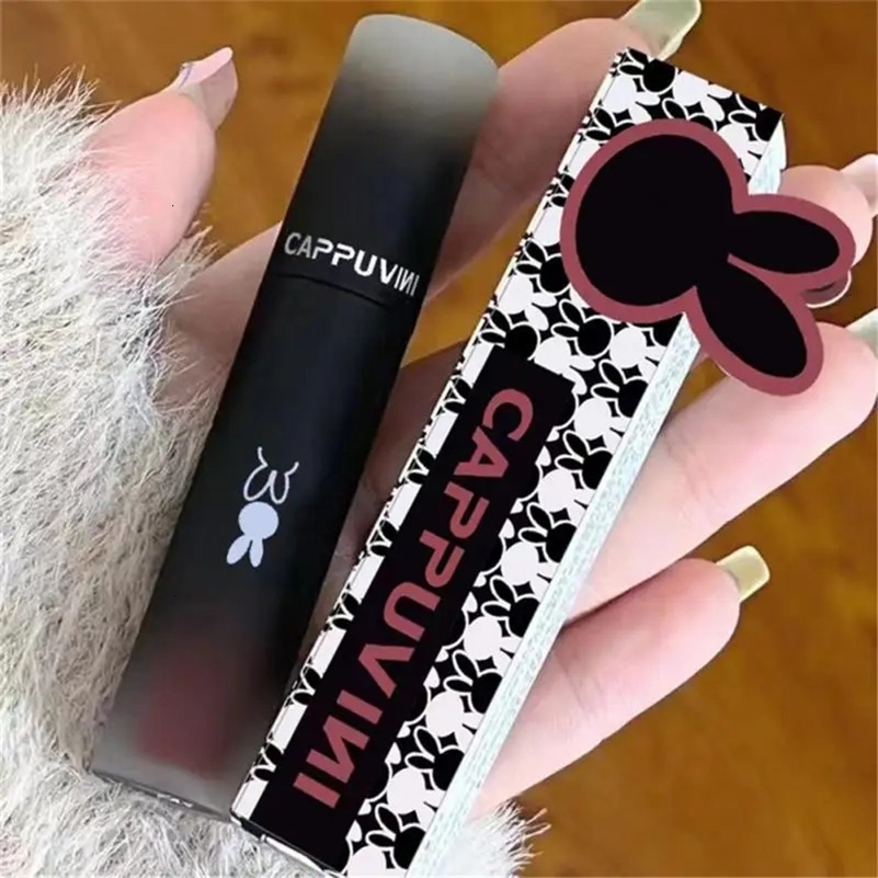 Velvet Matte Lip Mud Liquid Lipstick Waterproof Nude Lip Gloss Long Lasting Non-stick Cup Sexy Women Lip Glaze Cosmetic 240626