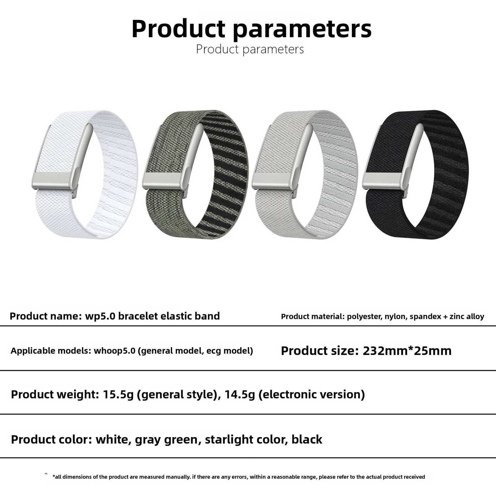 For Whoop 50 Watch Straps Loop Soft Bands Compatible with WHOOP ONE Wristband Fitness Tracker Whoop Life ECG Straps Z250924