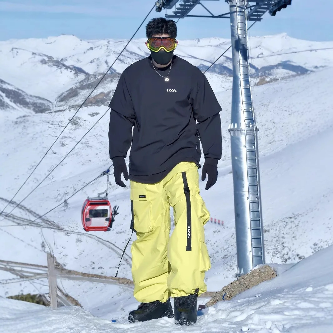 Ski Pants Mens Snowboard Waterproof Velvet Thickened Professional Winter Snow Outdoor 250922