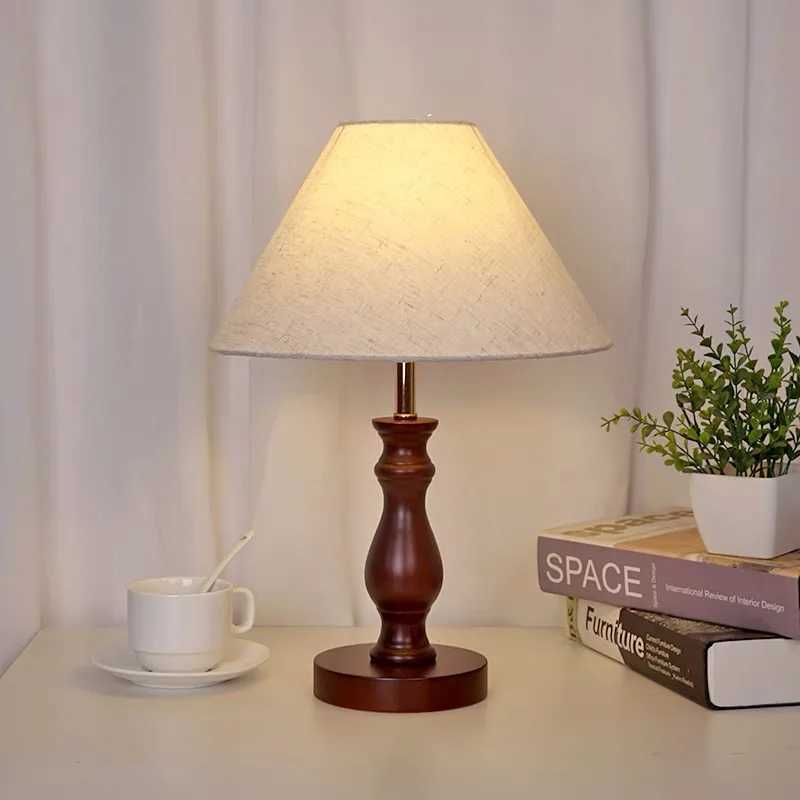 French WabiSabi Bedside Lamp MidCentury Solid Wood Lighting for Zen Study Luxe Hotel Decor C251115