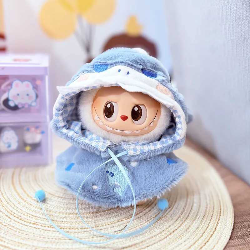 DIY Doll Clothes for 17cm Labubu Dolls Accessories Animal Patterns Shark Corgi Dog Cartoon Dress Up for Labubu Clothes Outfit C250924