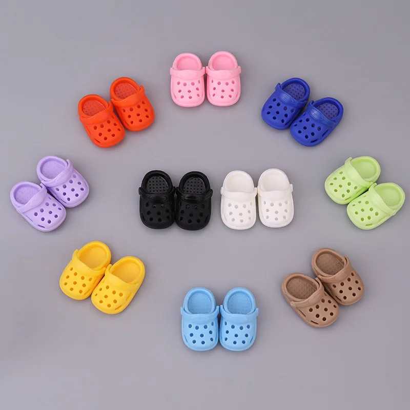 Labubu Accessories Doll Shoes Beach Slippers Summer Sandals For 17cm Labubu V3 Doll Clothes Outfit Accessories Ropa Labubu C250924