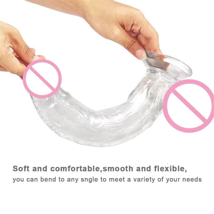 Artificial Realistic Silicone Penis Big Soft Plastic 12 Inches Dildo for Women Adult Sex Toys