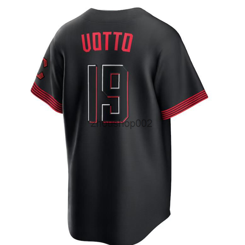2025 Custom 44 Elly De La Cruz Joey Votto Matt McLain Hunter Greene Black City Connect Jonathan India Jersey Noelvi Marte Stuart Fairchild Jose Barrer