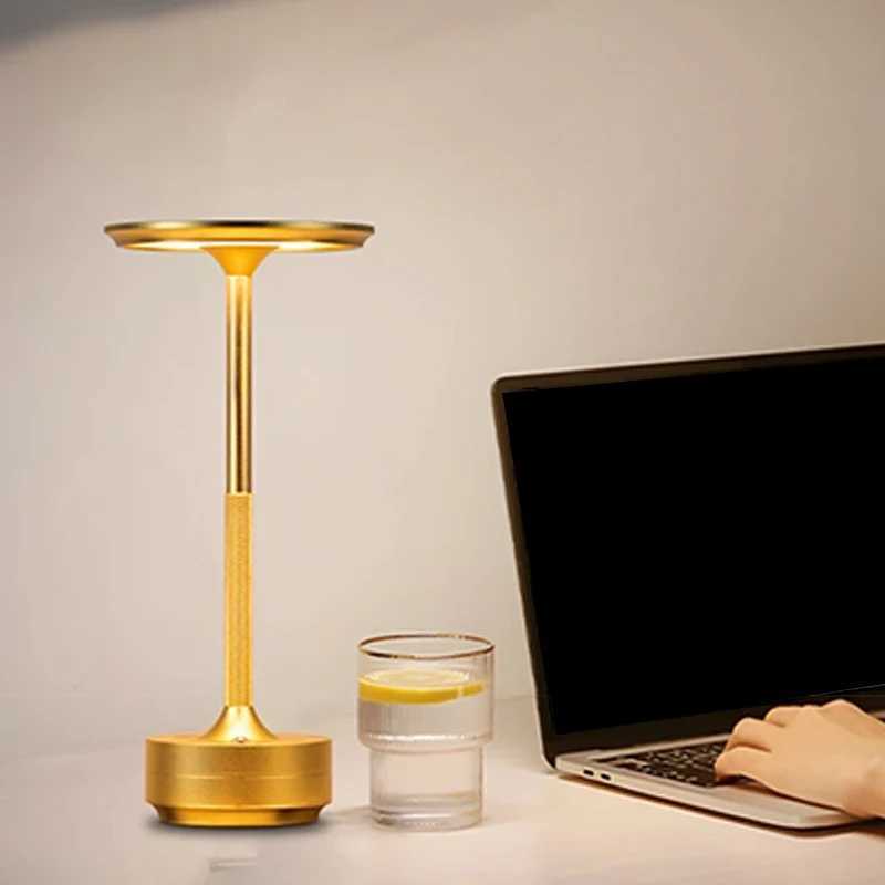 Suitable for restaurantsbarsfamiliescourtyardsoffices 2piece portable LED UFO desk lamp rechargeable 3color stepless dim C251115