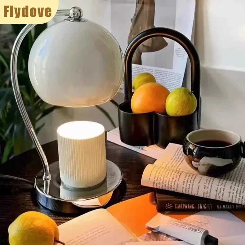 European Style Minimalist Aromatherapy Wax Melting Lamp Creative Homestay Bedroom Headboard Iron Art LED Ambient Night Light C251115