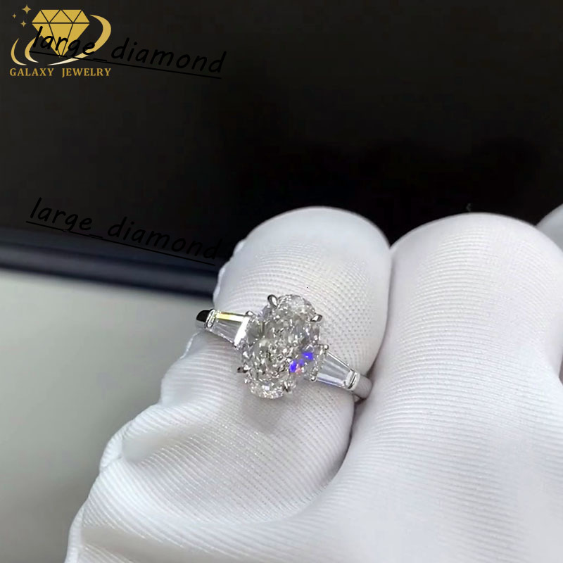 Luxury Jewelry Lab Grown Diamond Ring Pass The Diamond Tester VVS D Color IGI Certificate Custom Wedding Ring For Women