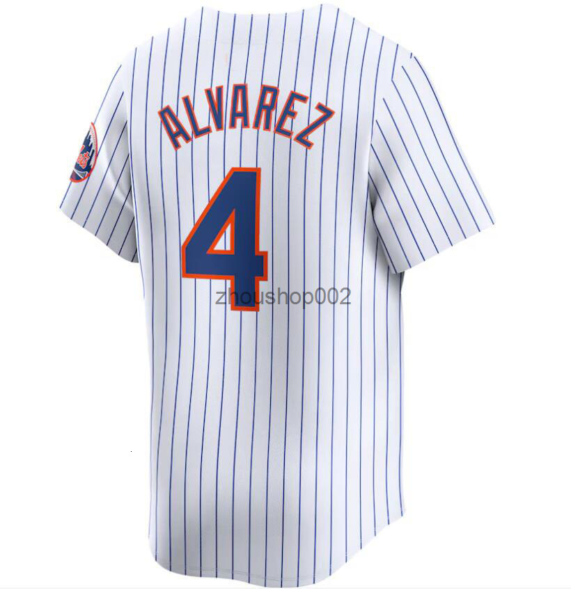 Custom Juan Soto Pete Alonso mets Alvarez Jersey Francisco Lindor Brandon Nimmo Edwin Diaz Jeff McNeil Kodai Senga Baseball Men Women Youth