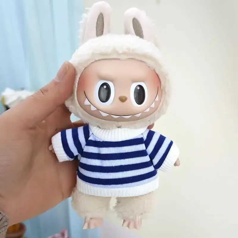 17cm V1 V2 Labubu Clothes Outfit Plush Doll Clothes Macaron Cute Clothing DIY Kid Gift Labubu Doll Accessories C250924