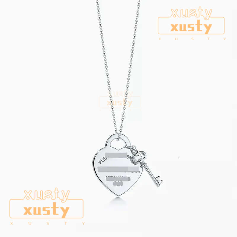 tiffamyx jewlery necklace designer high quality sweater chain pendant necklace new heart shaped silver engagement gifts fashion jewelry tiffamylys necklace 83b