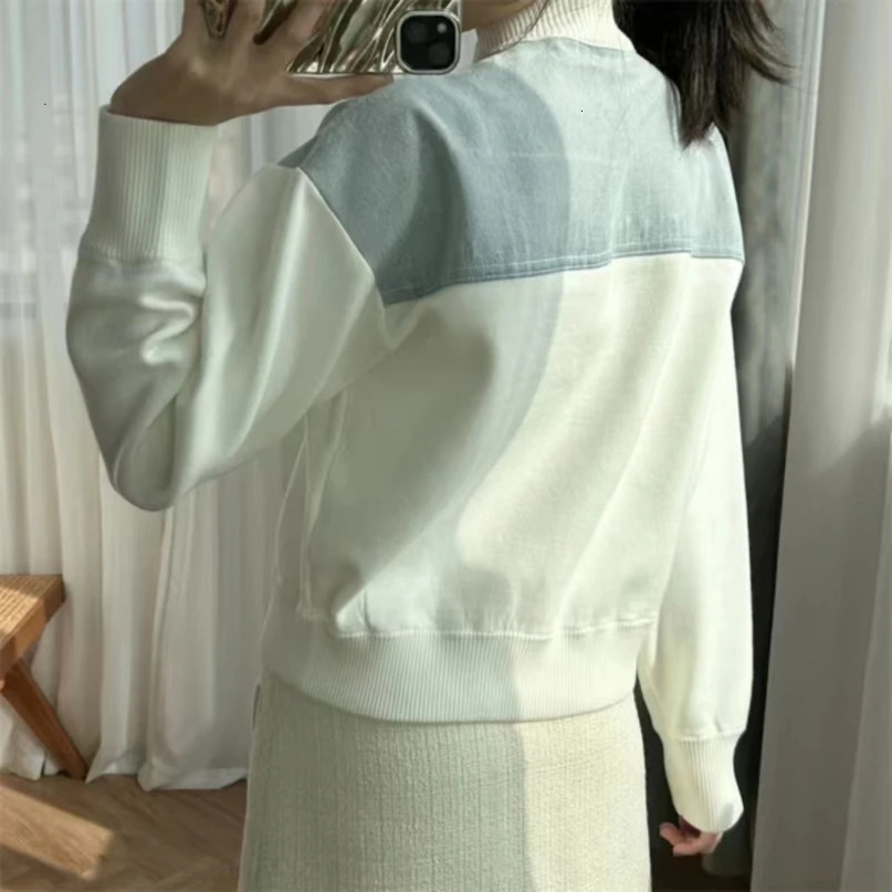 Salt friend early spring baseball set French casual round neck white needle weaver style short jacket 240930