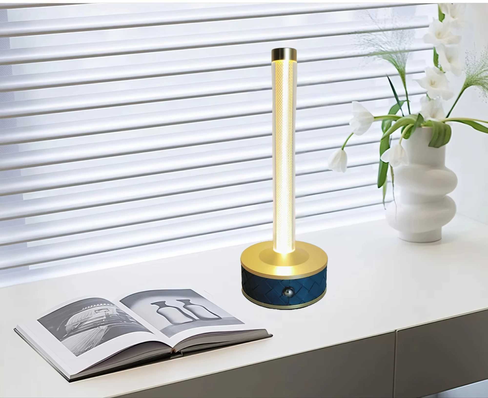 Portable LED Night Lights Rechargeable Quantum Wire Desk Lamp Dimmable Touch Sensor Table Lamp For Home Bedroom Mood Night Light C251115