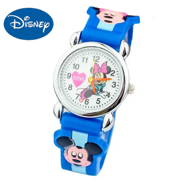 Disney New Mickey Minnie Kids Watches Fashion Cute Cartoon Children Wristwatch 3D Silicone Quartz Watch for Kids Boy Girl Birthday Gift H250924