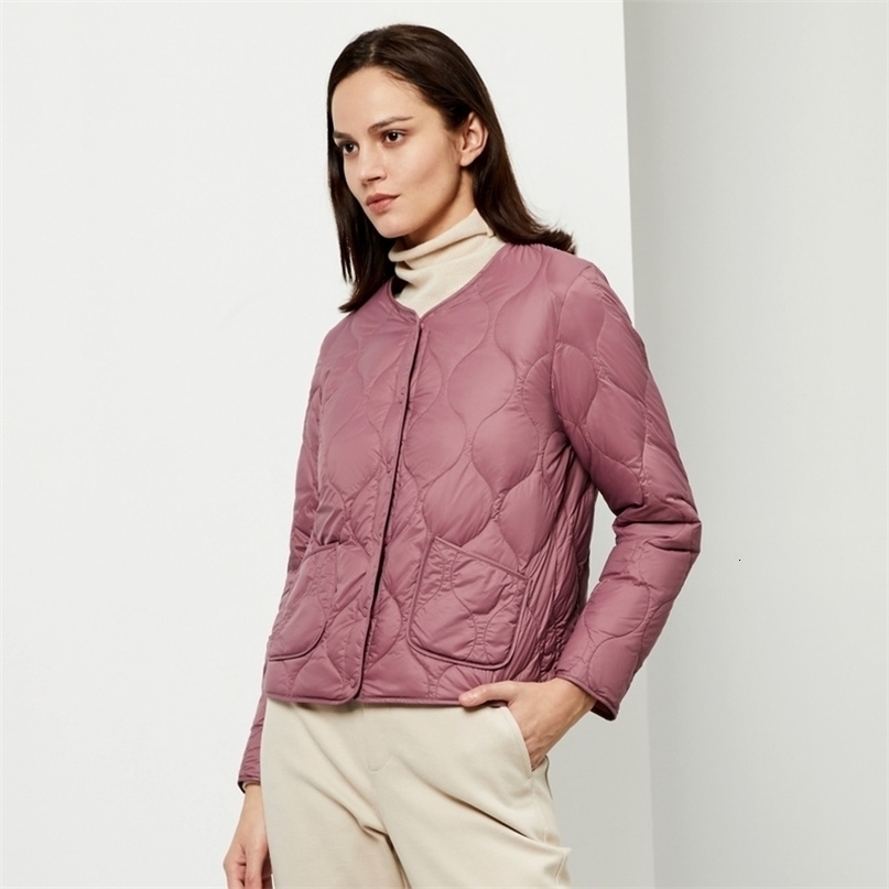 womens clothing early winter down coat regular jacket 90% duck down jacket ultra light solid color slim plus size B90130008 201019