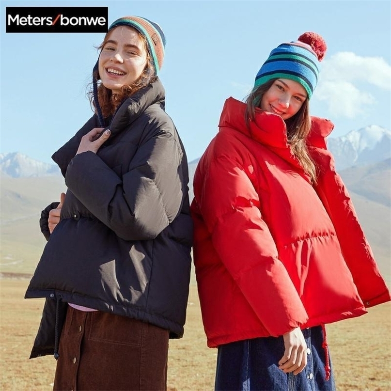 Metersbonwe Warm Down Jacket Women Winter Warm 90% White Duck Down Female Coat Winter Women's Down Coat 738765 T200805