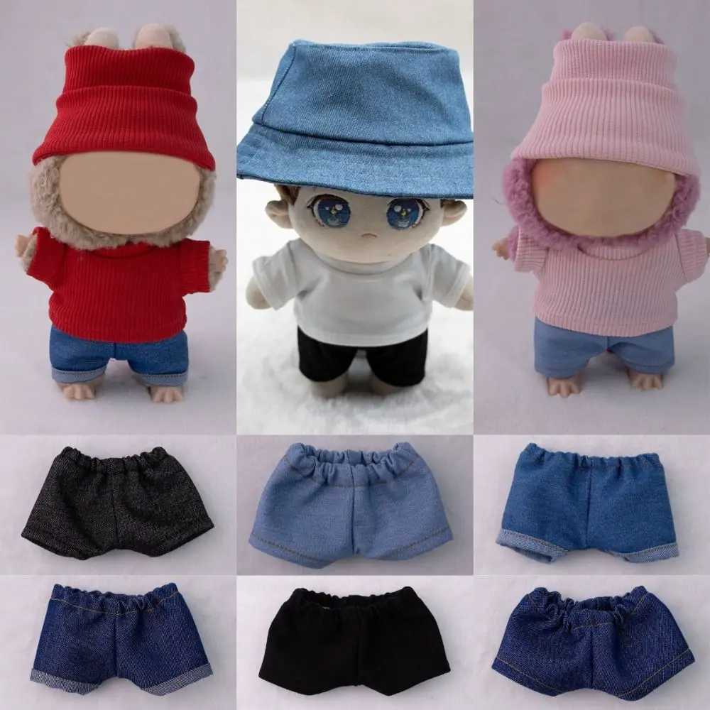 15cm Doll Trousers Cute 17cm Labubu Jeans Plush DollS Clothes Outfit Accessories for Kawaii Labubu Idol Dolls Clothing DIY Gift C250924