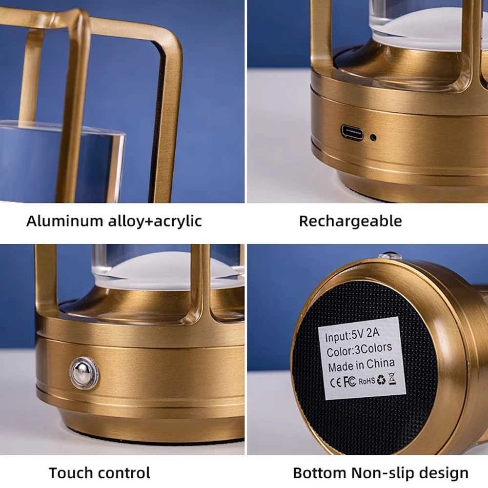 Crystal Lamp Plastic Bedside Table Bedroom Led Touch Table Lamp Restaurant Decoration Atmosphere Night Light C251115