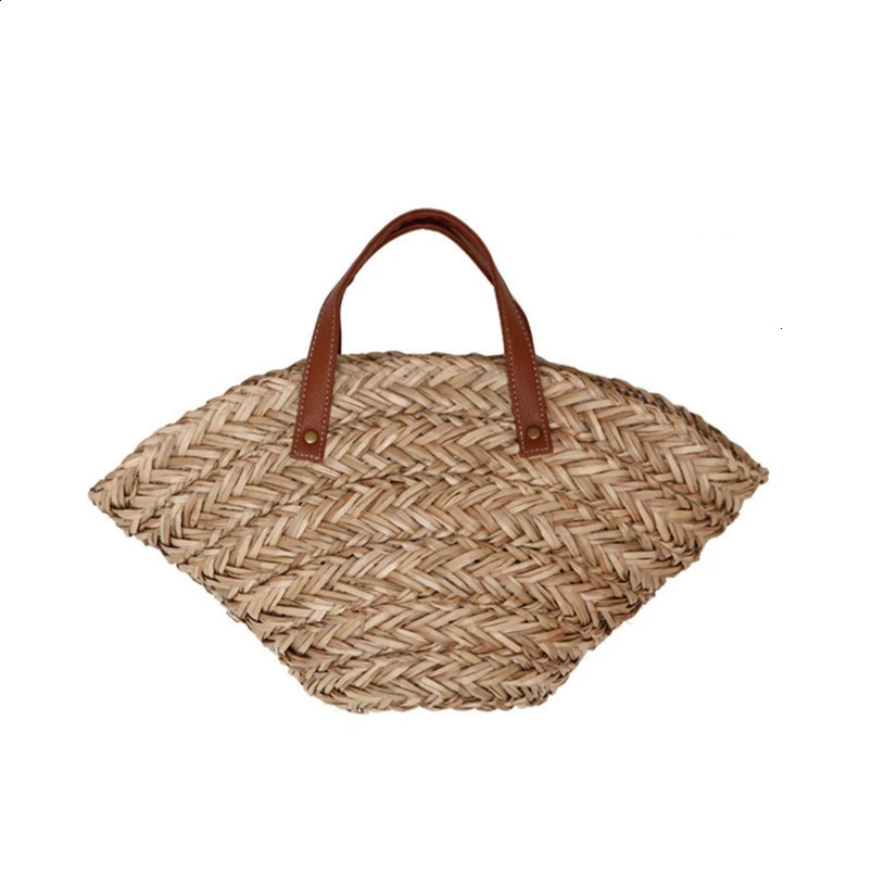 Leisure straw bag womens shoulder handbag handmade summer beach fashionable and exquisite shopping 240913