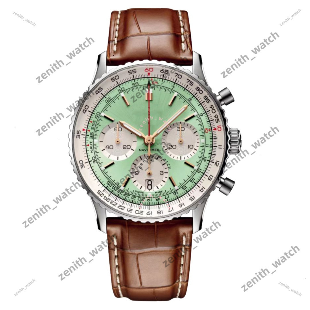 Luxury Men Watch Breitingly Watches Designer Navitime Watch Chronomat Automatic Chronograph Slide Rule Bezel Aviation Watch Navitimerly 316L Stainless Steel 563