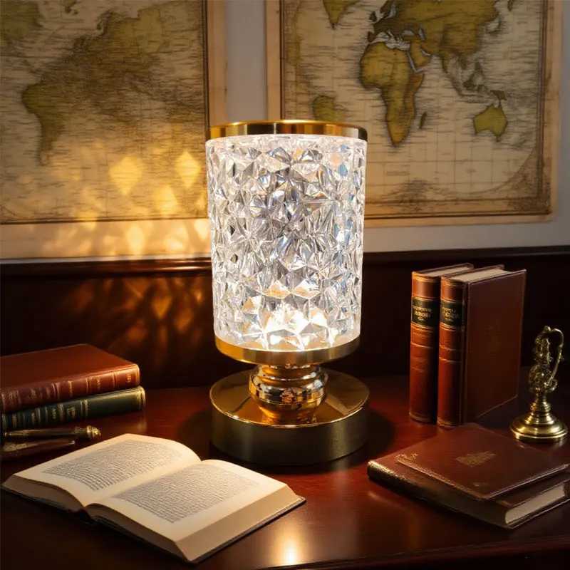Creative Small Table Lamp Bedside Bedroom Night Light Touch Charging Ambient Light Decorative Table Lamp Room Decor Table Lamps C251115