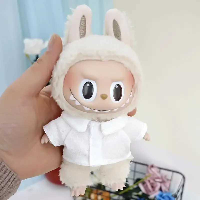 17cm V1 V2 Labubu Clothes Outfit Plush Doll Clothes Macaron Cute Clothing DIY Kid Gift Labubu Doll Accessories C250924