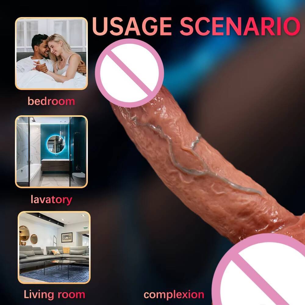 Wholesale Adult Products Vibrating Electric Dildo Sextoys Artificial Penis Adult Toys Flexible Cock Masturbation Dick Sex Toy