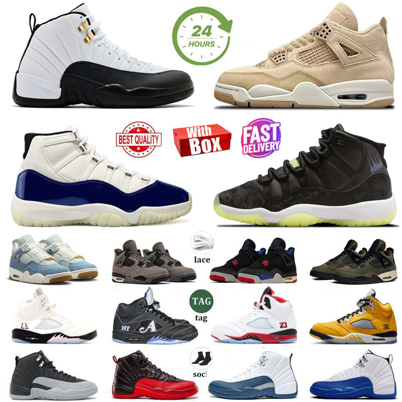 4s 5s 11s 12s Basketball Shoes Taxi Inner Beast Fire Red Black Tongue Cozy Girl Cave Stone Undefeated Tokyo Gamma 35th Anniversary Men Women trainers Sneakers 36-47