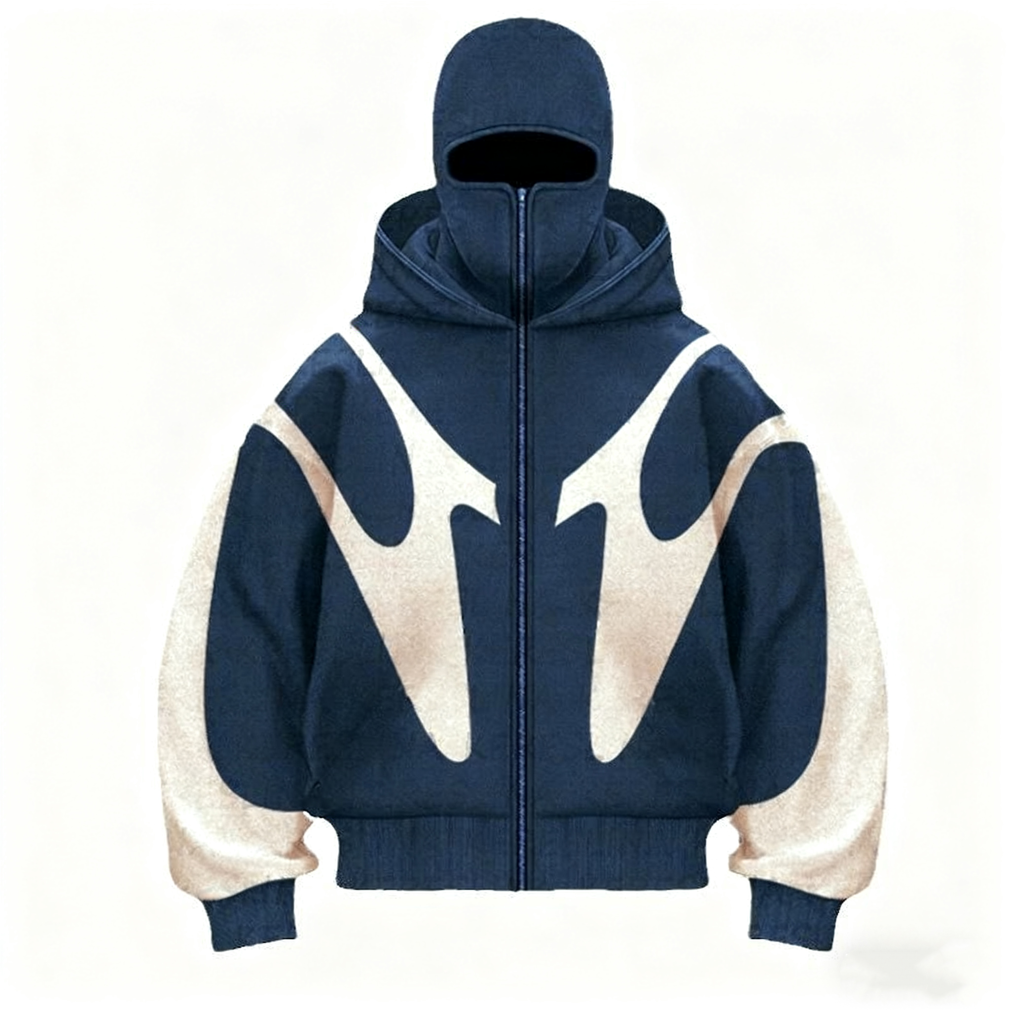 Designer Men's Hoodies Harajuku Embroidery Oversized Letter Patch Flash zip up hoodie Men Women Hip Hop Goth Casual Sweatshirt Asian size